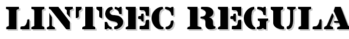 Lintsec Regular font